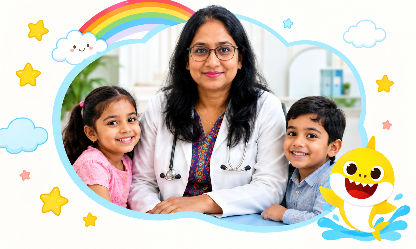 Pediatric care at Baby Shark Children's Clinic