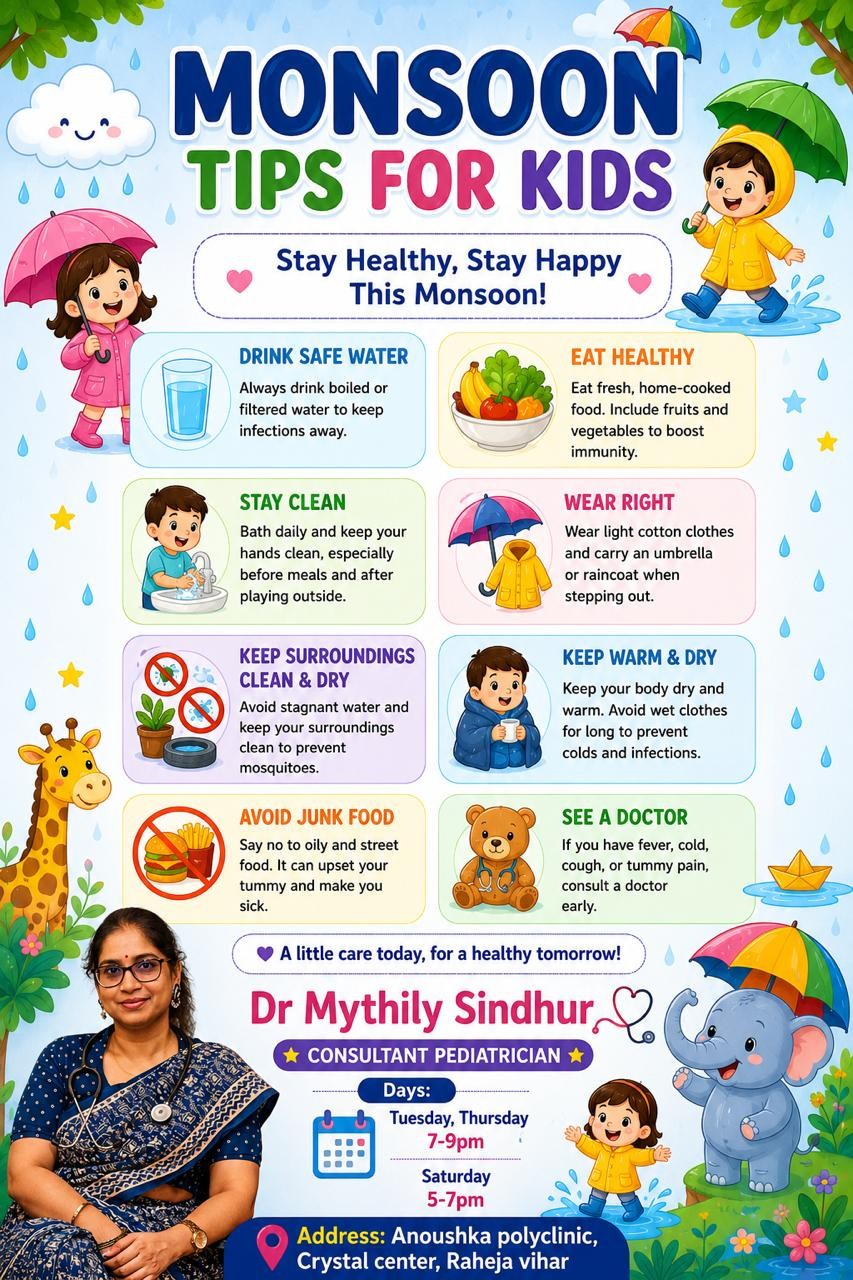 Monsoon Tips for Kids